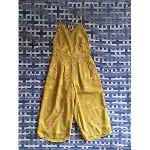 Marigold Yellow Floral Romper